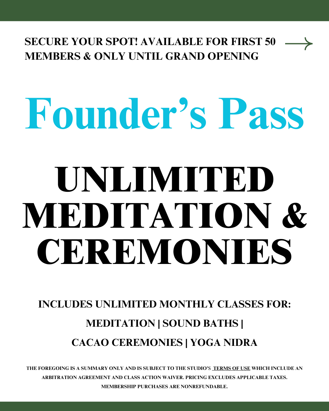 Unlimited Meditation & Ceremonies