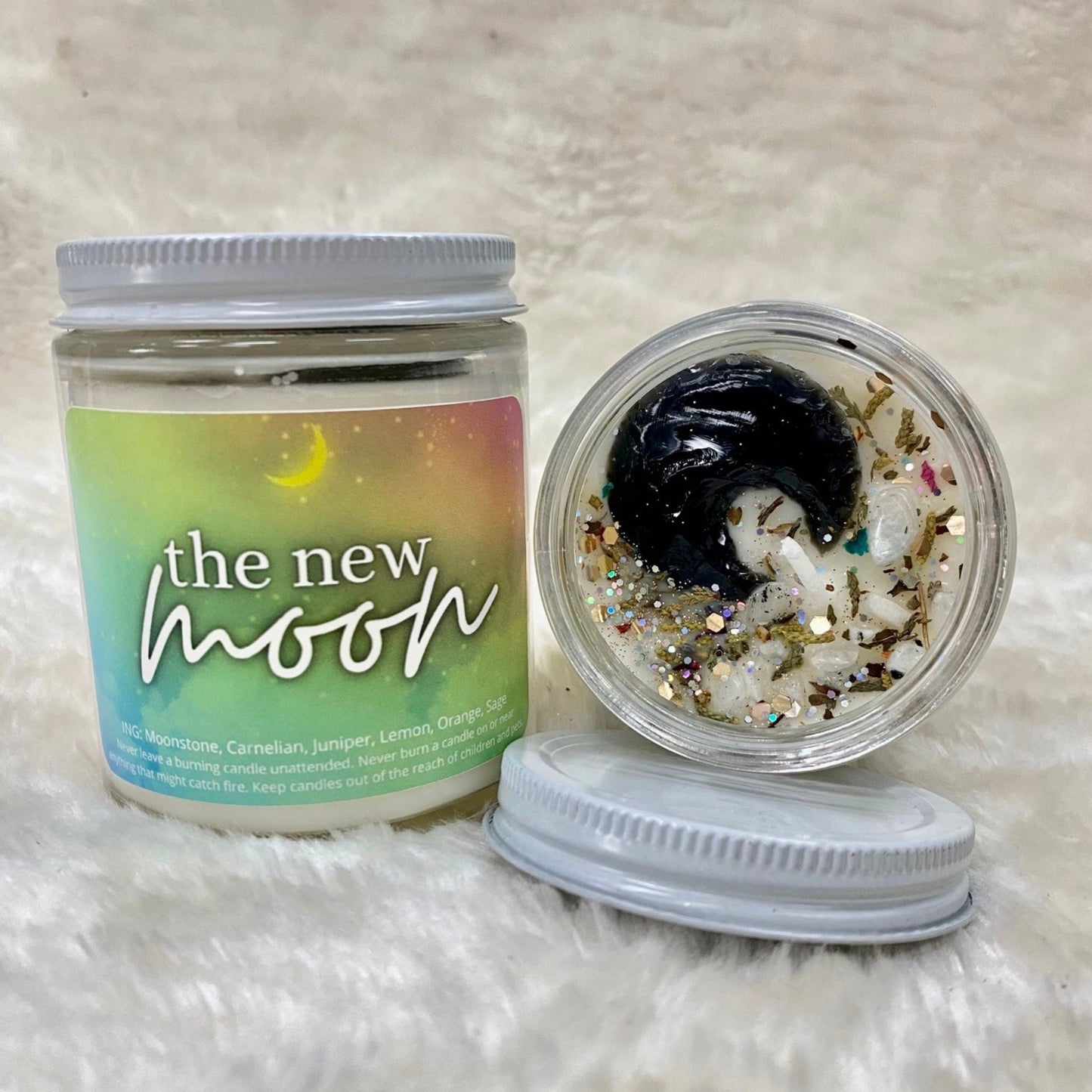 New moon candle
