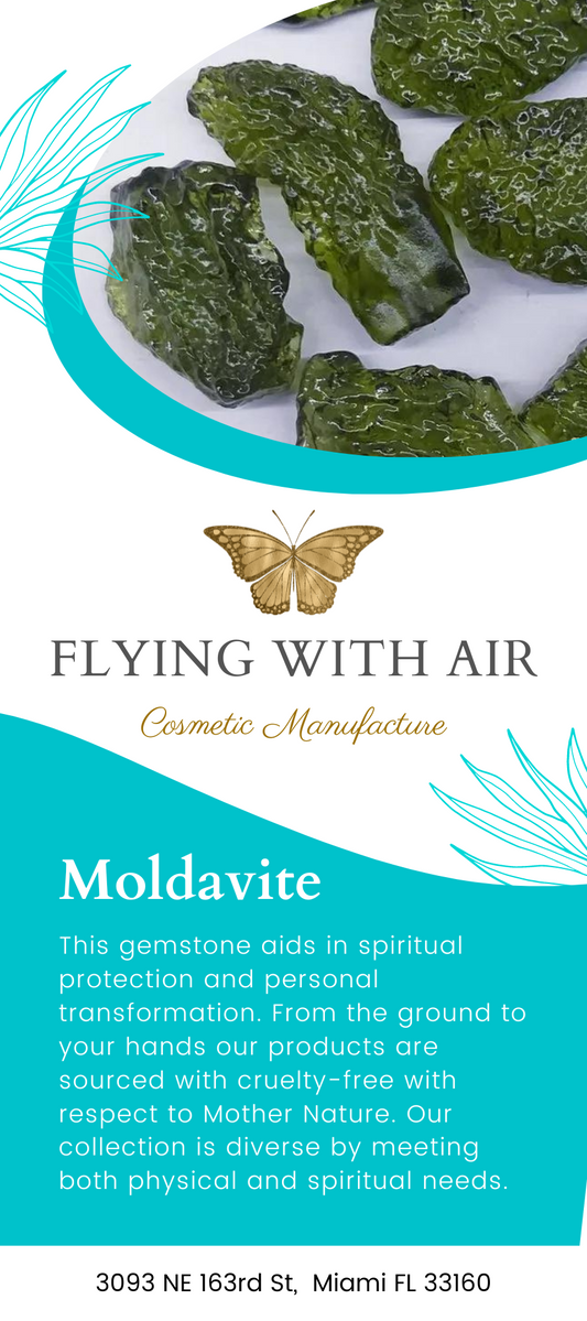 Flying with Air Rack Card Set of 10 - Moldavite