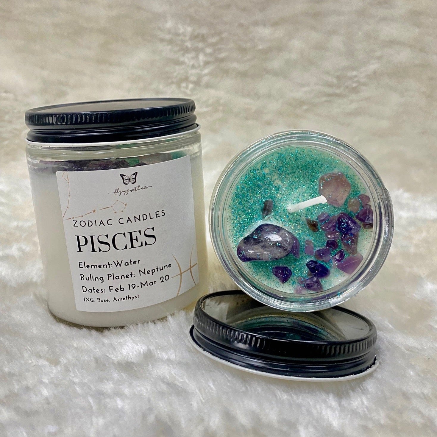 Pisces candle