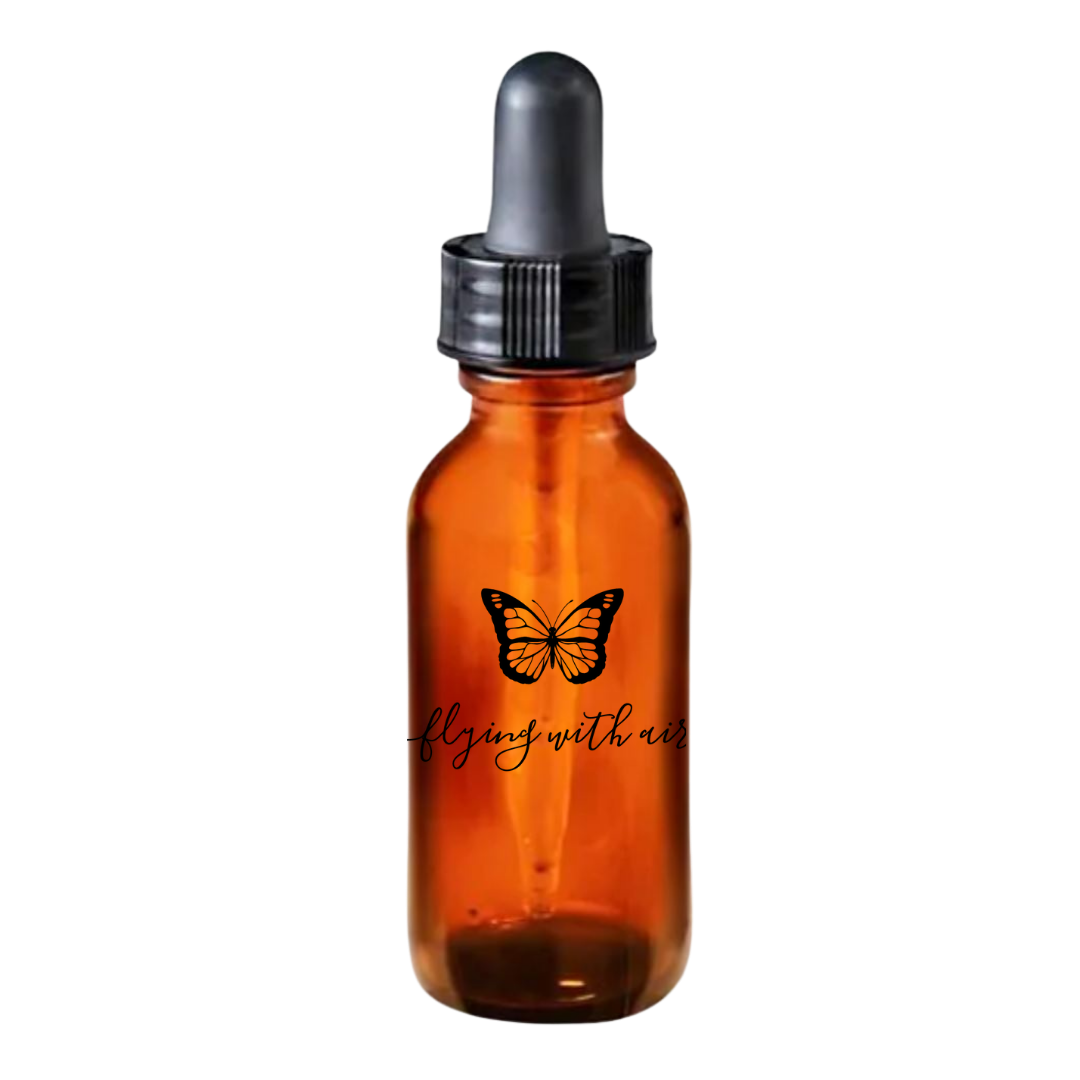 apothecary amber dropper bottle