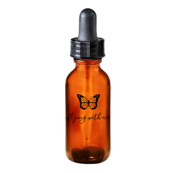 apothecary amber dropper bottle