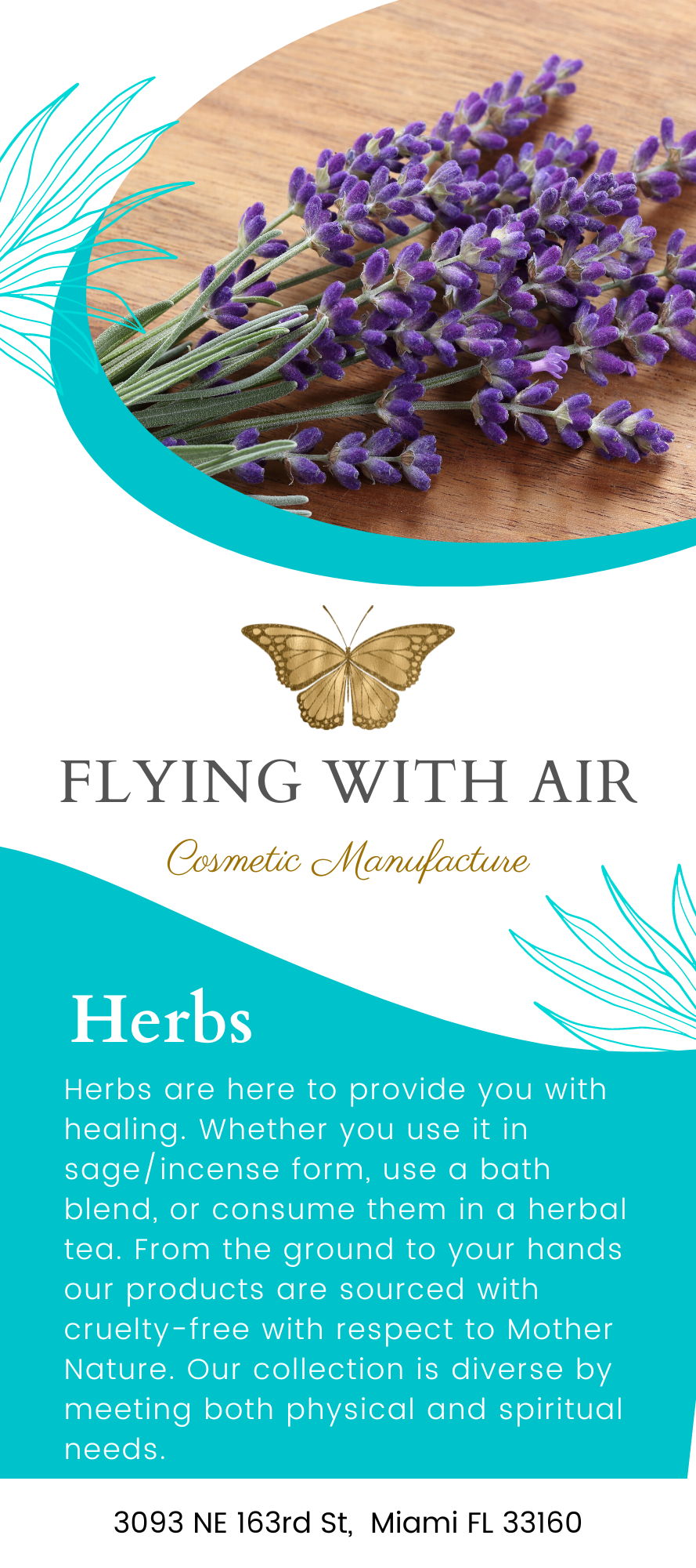 Flying with Air Rack Card Set of 10 - Herbs