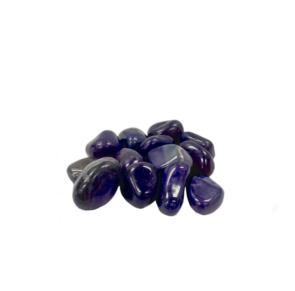 Purple Agate Tumbled Gemstone