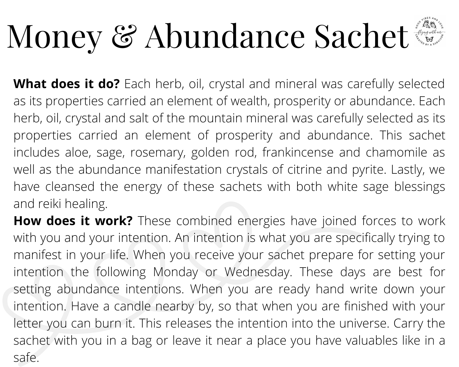 Money & Abundance Sachet