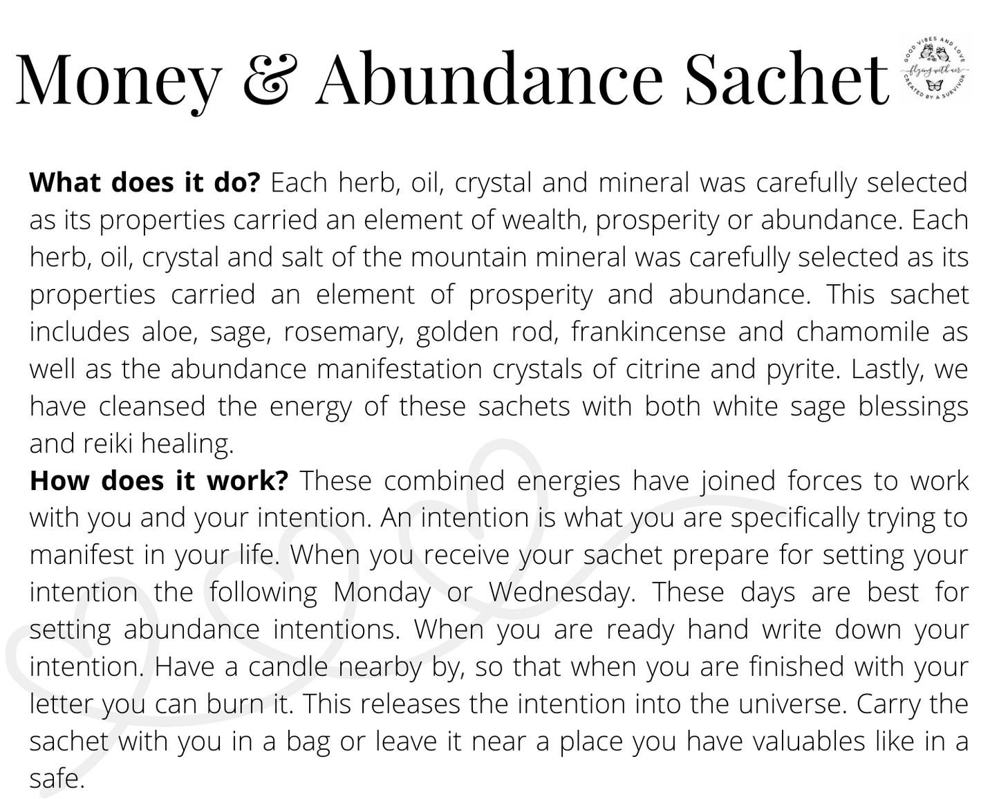 Money & Abundance Sachet