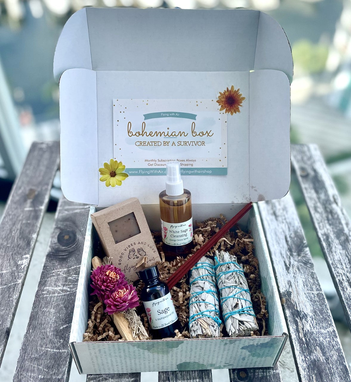 sage and purification white sage oil gift box