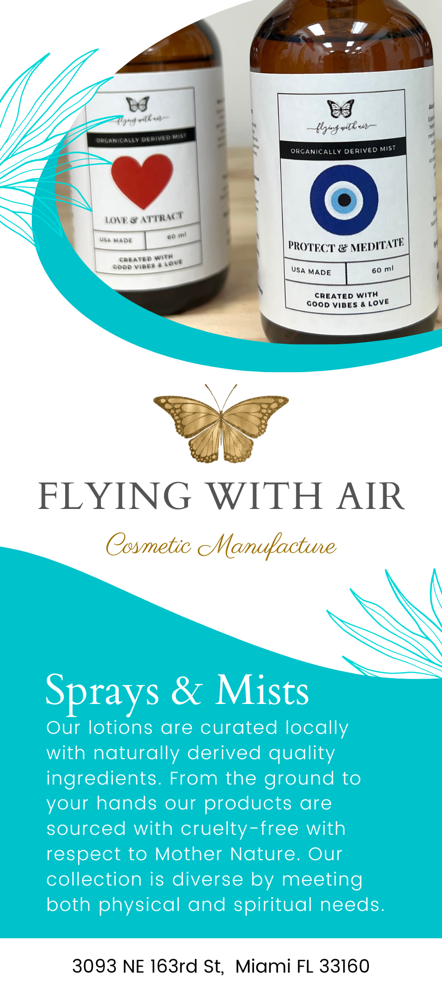 Flying with Air Rack Card Set of 10 - Perfumes & Sprays