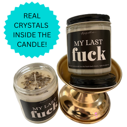 My Last Fuck Candle A delightful soy based, magical candle for your sarcasm to find sweet, relaxing relief.