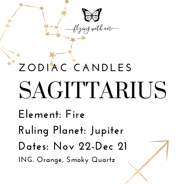 Sagittarius Zodiac Candle