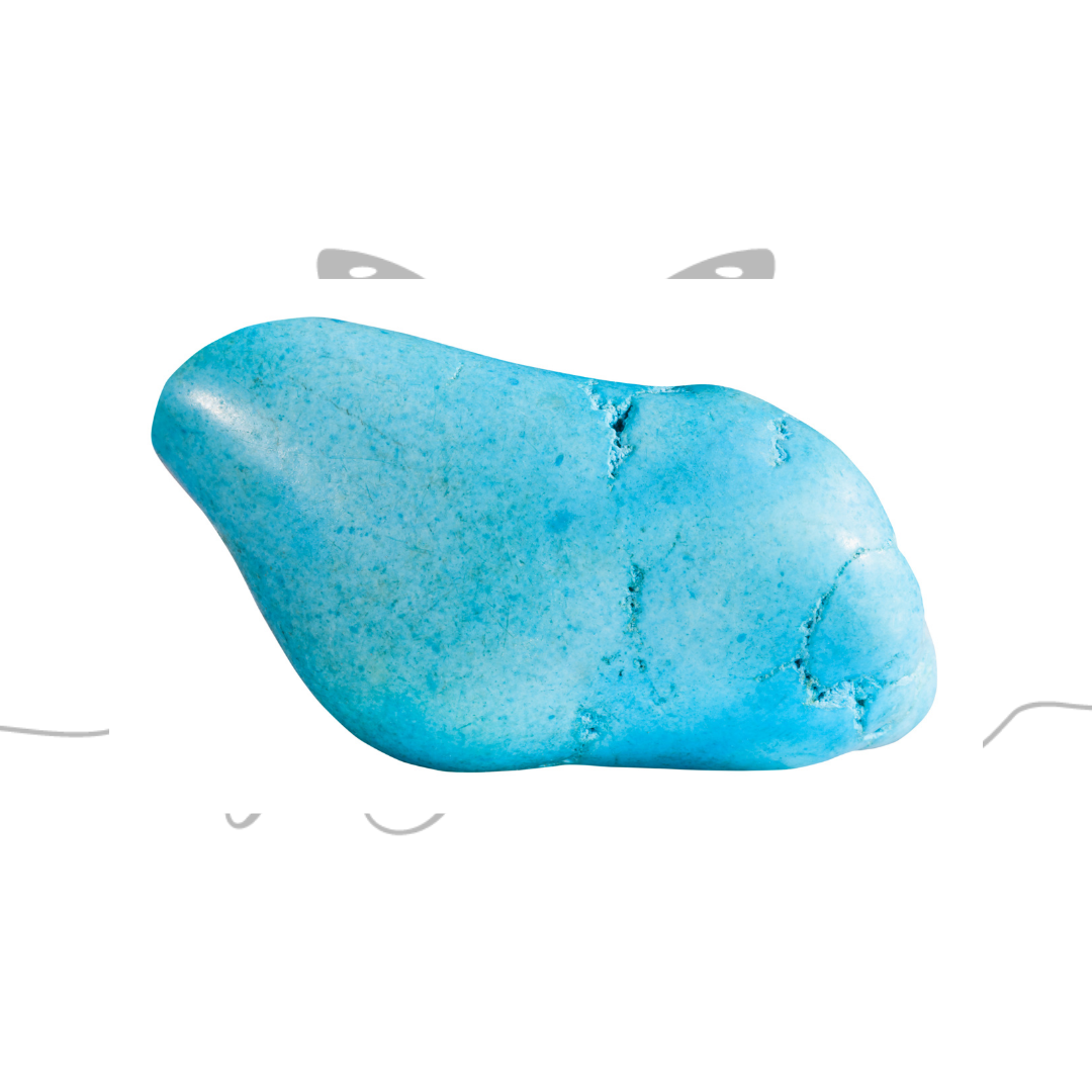 Blue Howlite Polished Tumbled Crystal