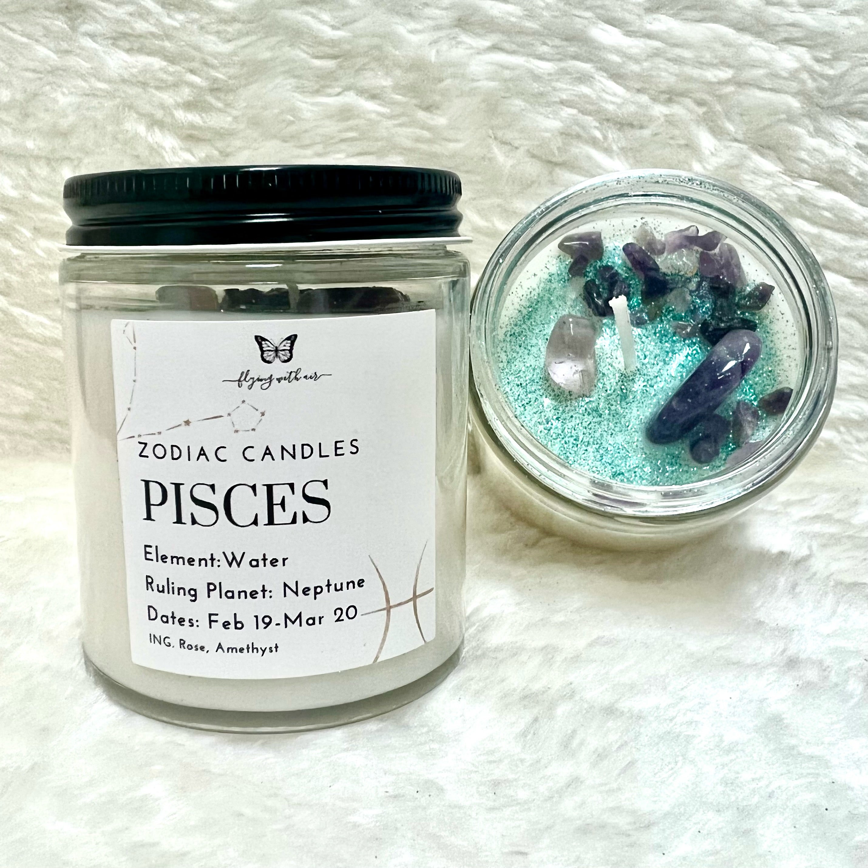 Pisces Zodiac Candle