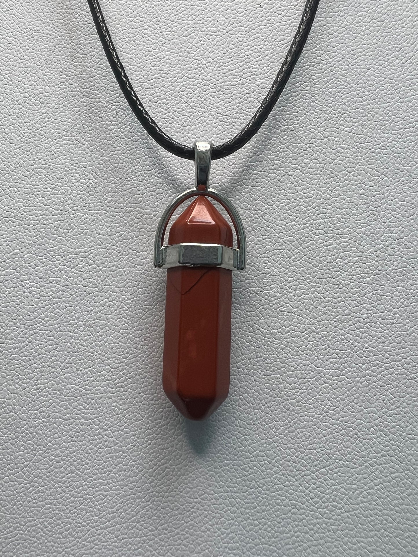 Red Bloodstone Pendant Necklace