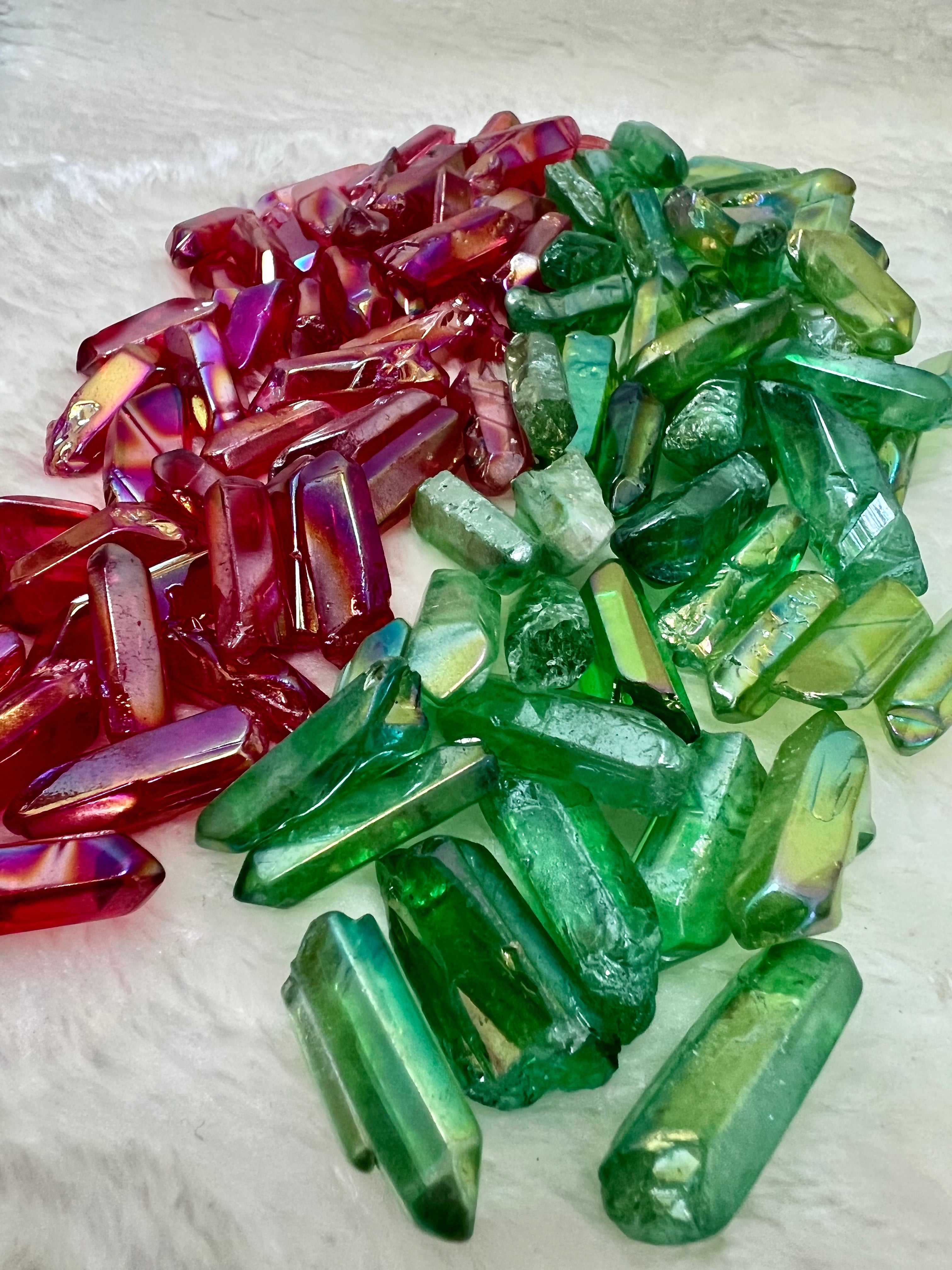 Angel Aura Green Polished Crystal