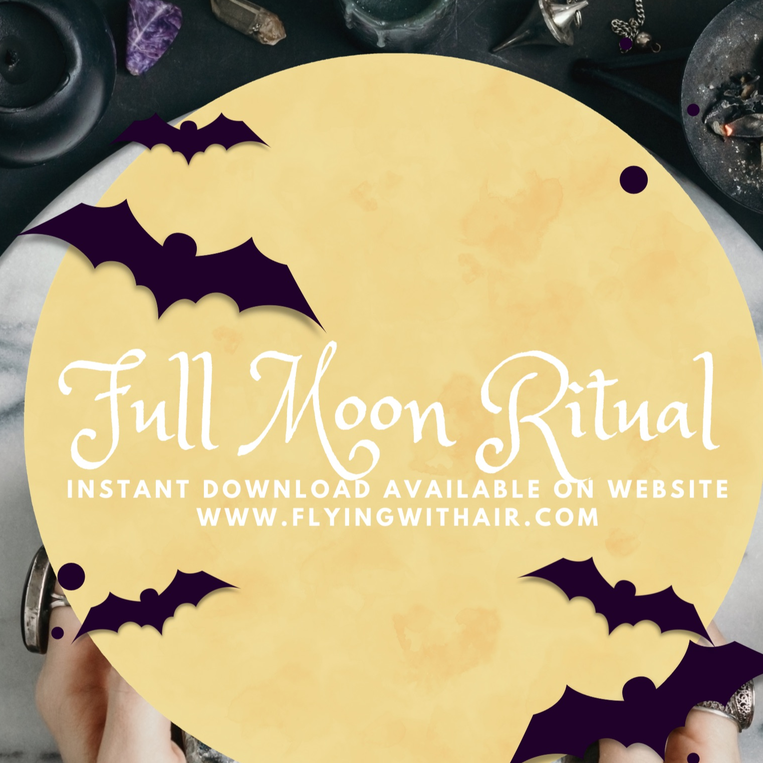 full moon witch ritual instant download